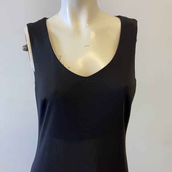 Benetton black sheer long dress small/med - Picture 3 of 9